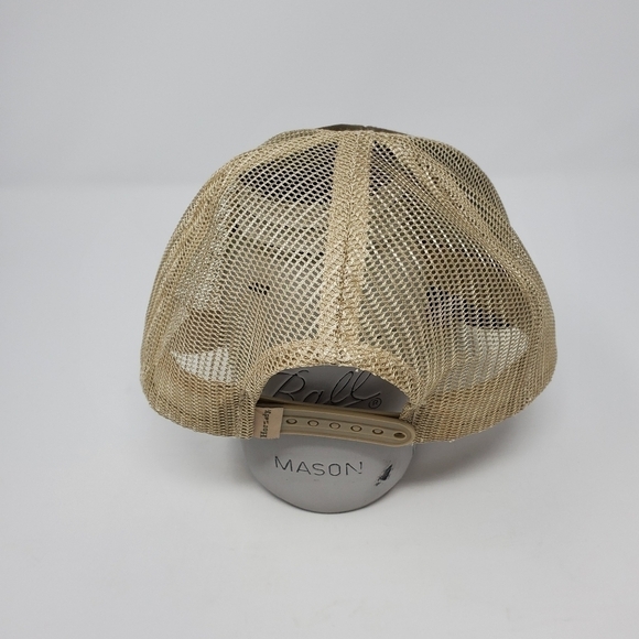 HORNADY BROWN TAN MESH TRUCKER CAP BASEBALL HAT MEN UNISEX OS BULLETS CARTRIDGES - Picture 7 of 12